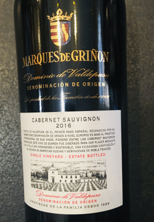 Marques de Grinon Cabernet Sauvignon  2016