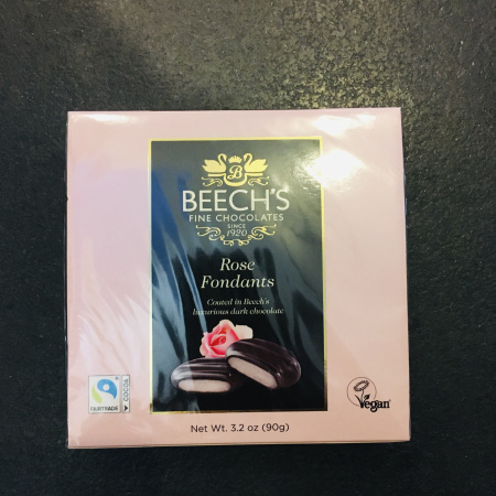 Beech's rózsás krémmel töltött étcsokoládé